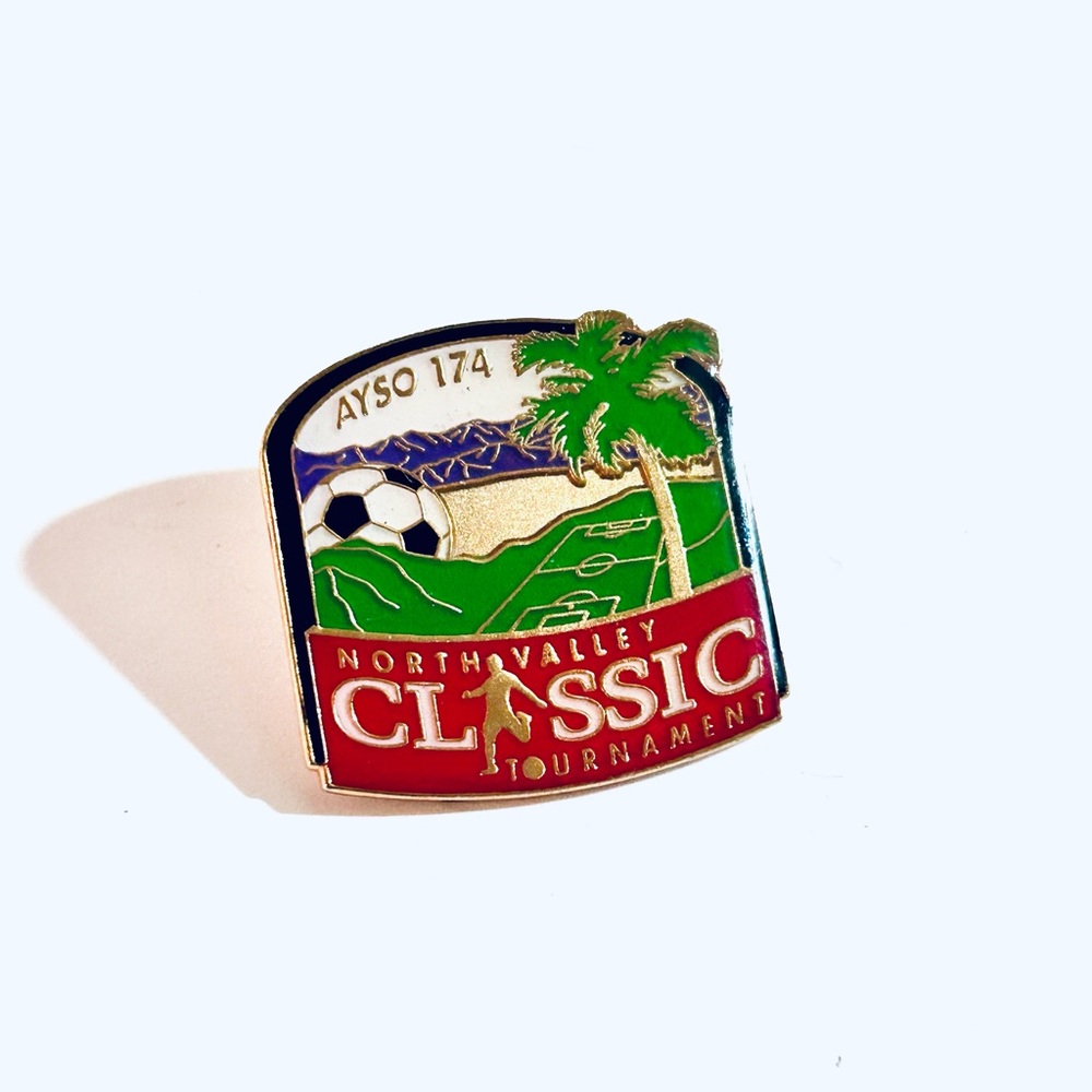 North Valley Classic Tournament Enamel Pin - Red, Green, Blue